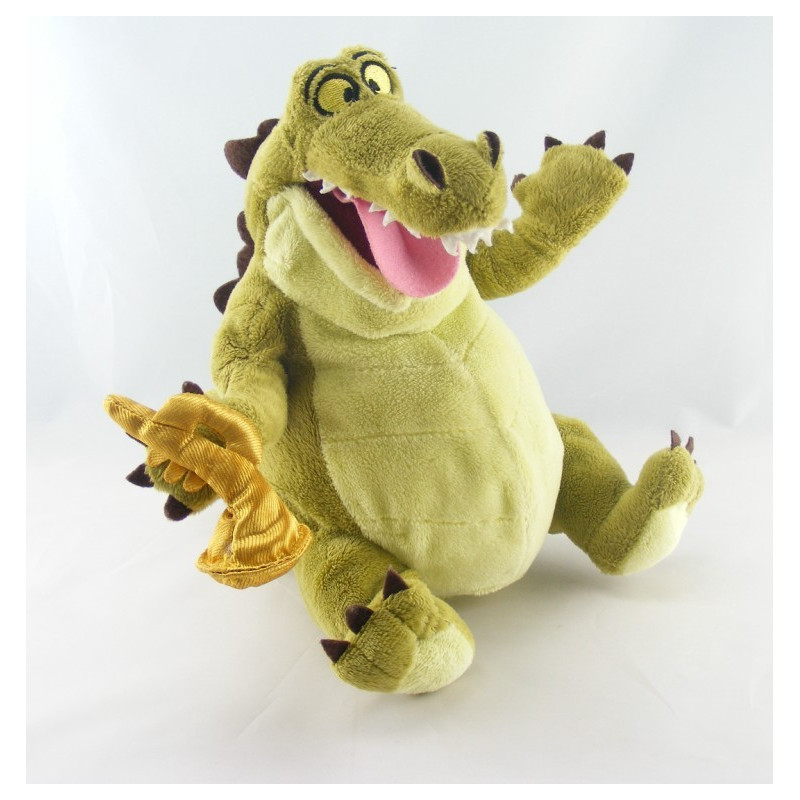 Peluche doudou Crocodile vert Disney Store la Princesse et la