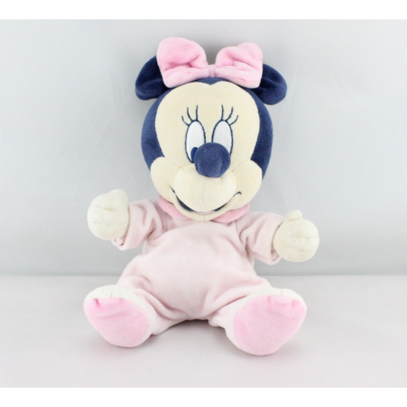 Disney doudou peluche Minnie rose pyjama