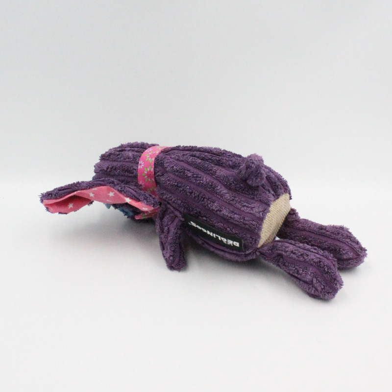 Doudou éléphant violet