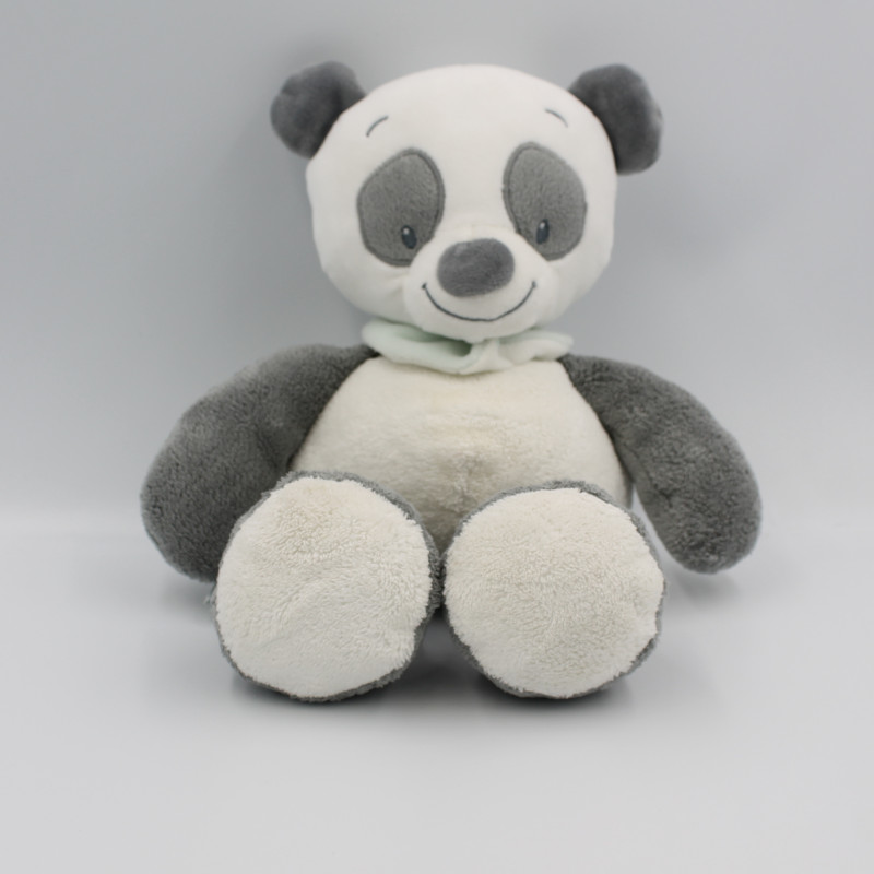 Peluche musicale panda gris - Doudou et compagnie