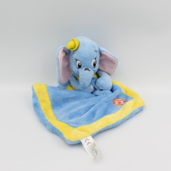 Doudou plat Dumbo l'éléphant bleu jaune DISNEY NICOTOY