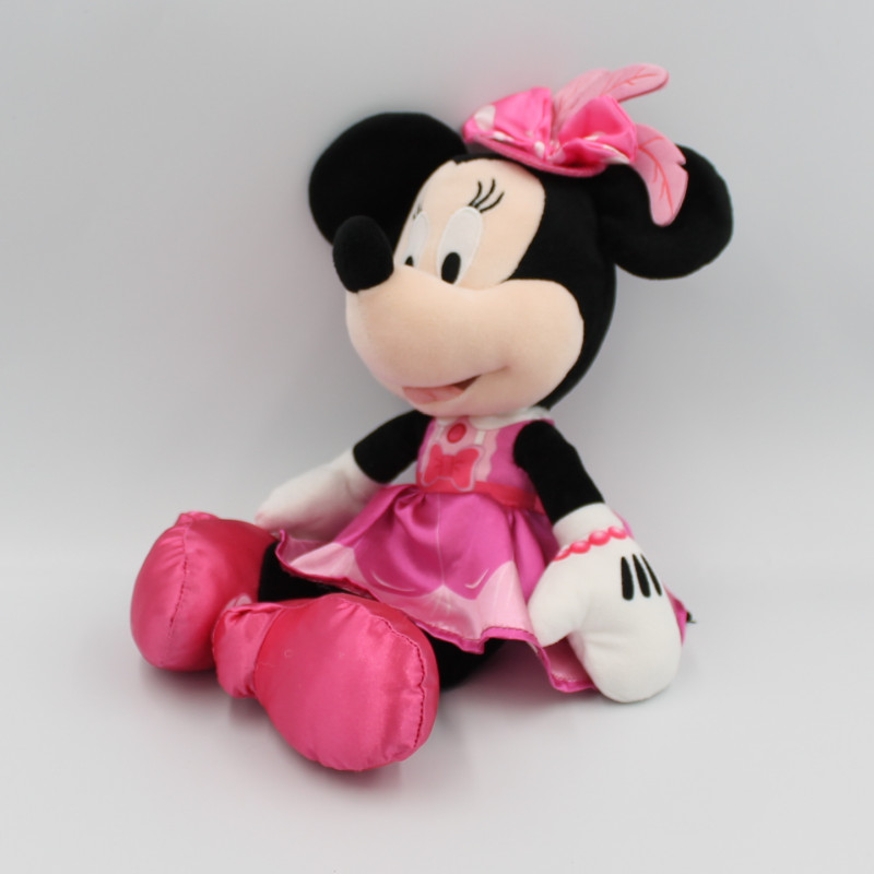 Peluche Doudou Disney - Minnie Princesse Robe Ancienne rose
