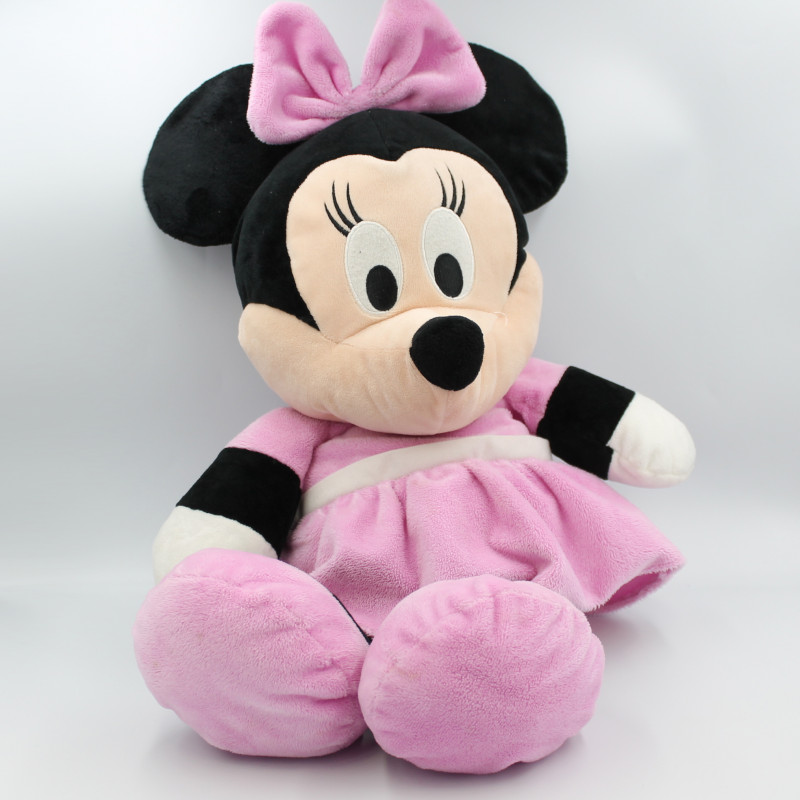 Doudou peluche Minnie robe rose princesse 22 cm Disney Disneyland chez vous  dès demain