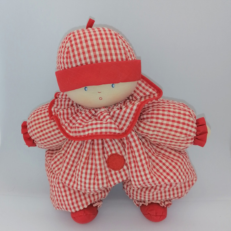 Poupée « pepote originale » - robe vichy rouge - Eveil / jouets