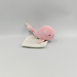 Baleine doudou bebe rose - Doudou et compagnie