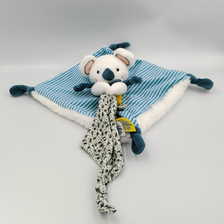 Doudou et Compagnie - Yoca le Koala - Plat - Bleu - 25cm - Idée