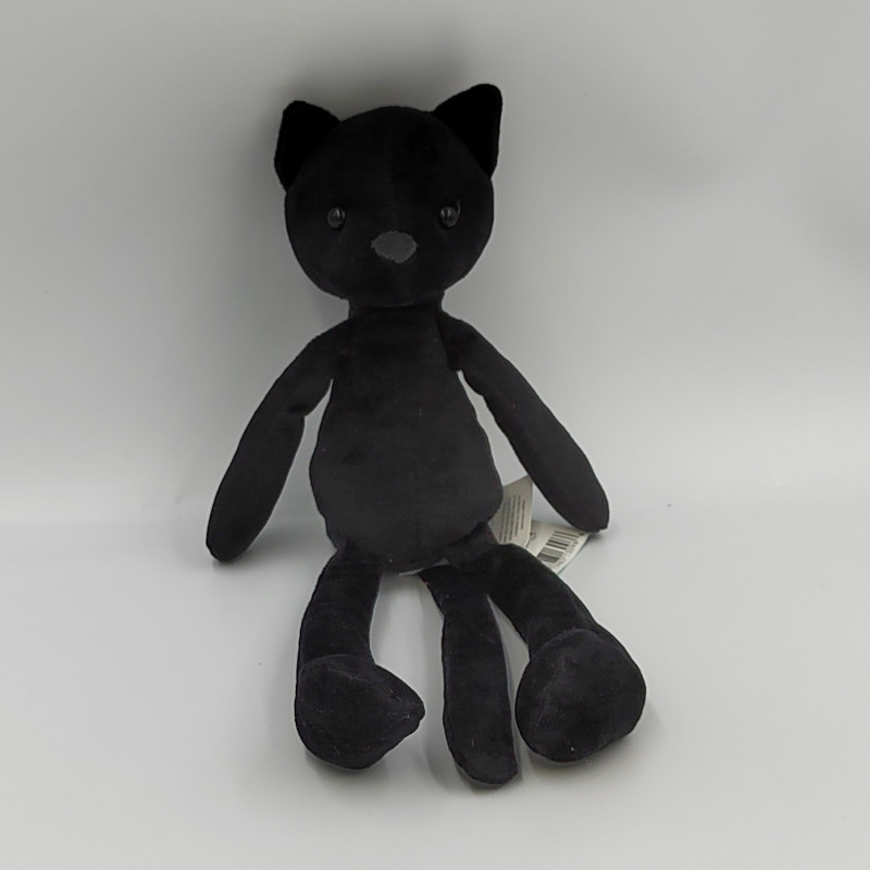 Peluche chat noir Lucky Cat 19cm, Jellycat - La Malle à Confettis