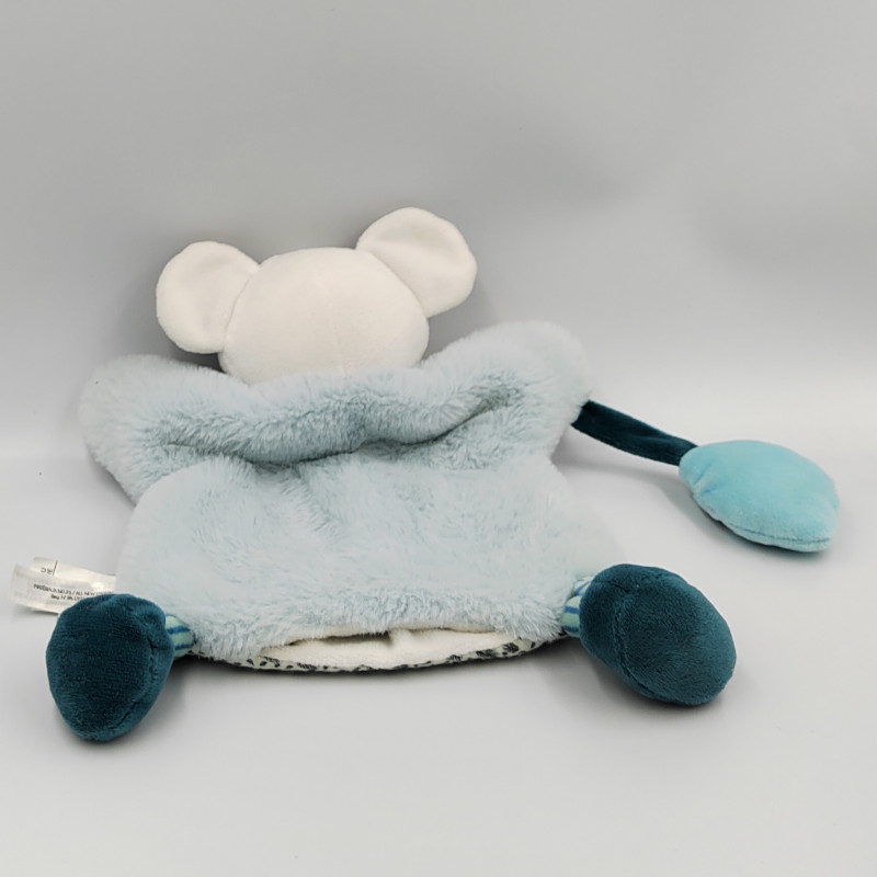 Doudou et Compagnie - Yoca le Koala - Plat - Bleu - 25cm - Idée/ Boite  Cadeau de Naissance Fille et Garçon - Garantie Perdu - DC3668