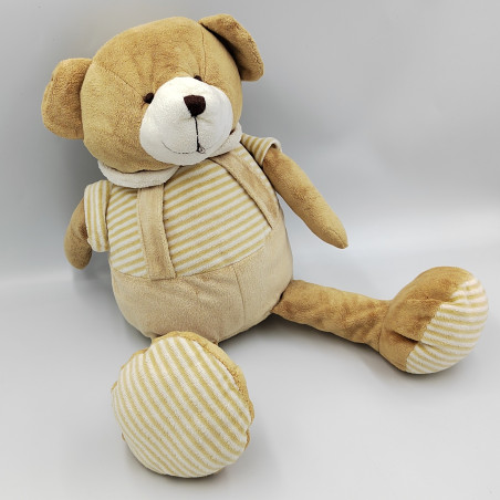 Ours peluche doudou amigurumi beige et marron enfant bébé - crochet - fait  main - Un grand marché