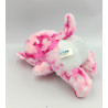 Doudou peluche ours chat rose Brilloo GIPSY