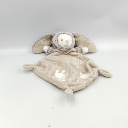DOUDOU PLAT LUMINESCENT OURS LAPIN BEIGE