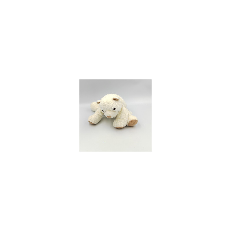 Doudou ours blanc beige DMC