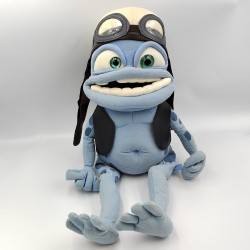 Grande peluche grenouille bleu Crazy Frog