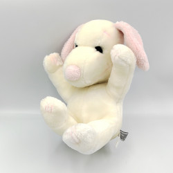 Ancienne peluche chien blanc rose SNOOPY 1958-68